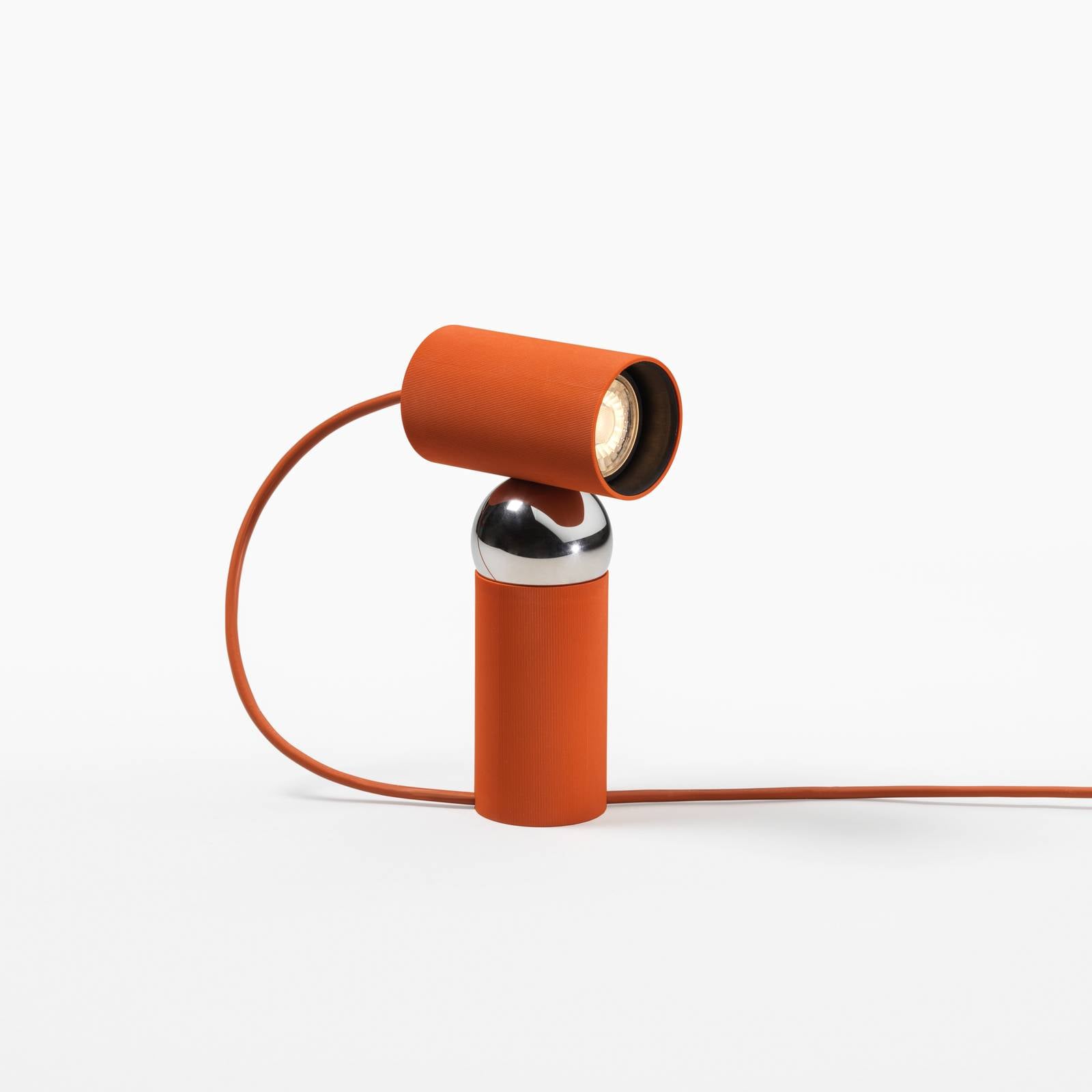 FLOS Bilboquet Tischlampe, rot, drehbar, GU10-LED