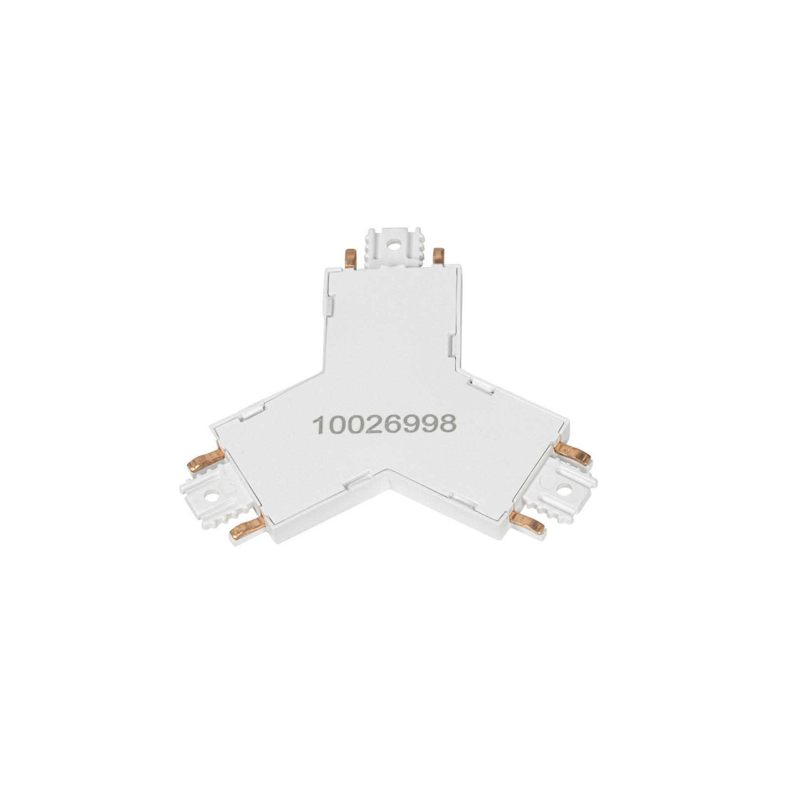 Lindby connecteur en T Lumaro, blanc, 7,85 cm, plastique