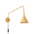 LYS fali lámpa arany színű Ø 14 cm fém dugó E14 - SOLLUX