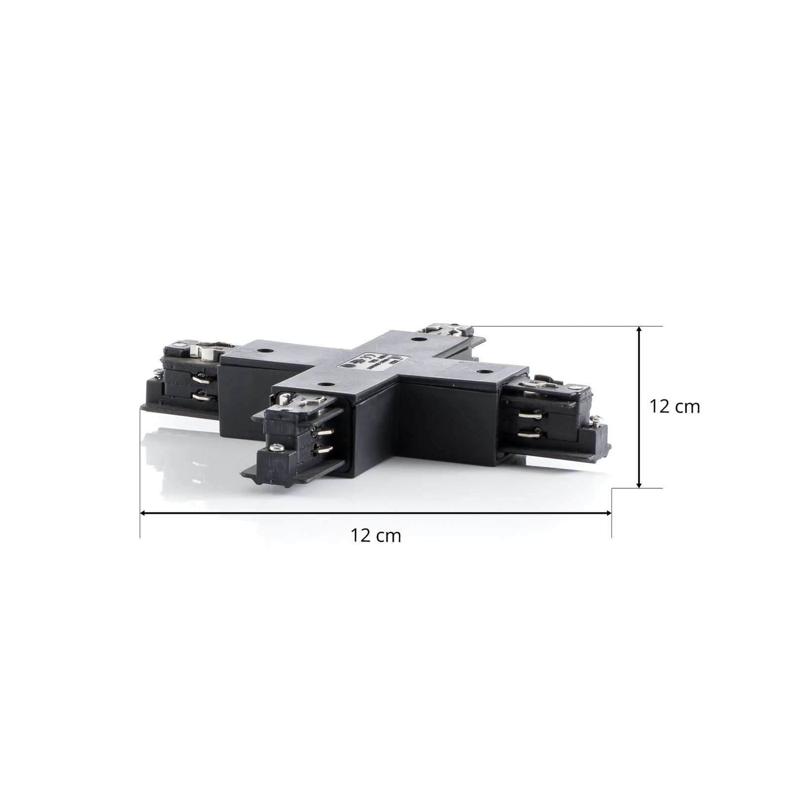 Ivela connecteur en X système triphasé LKM, noir