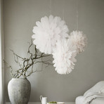 Snöblomma Estrela de papel, branca, Ø68 cm, em forma de flor - Watt & Veke