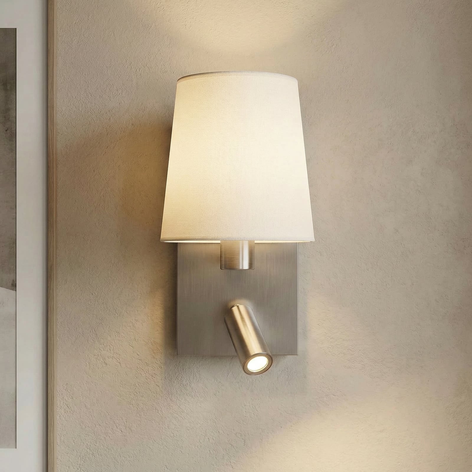 Aiden Applique da Parete White/Nickel - Lindby