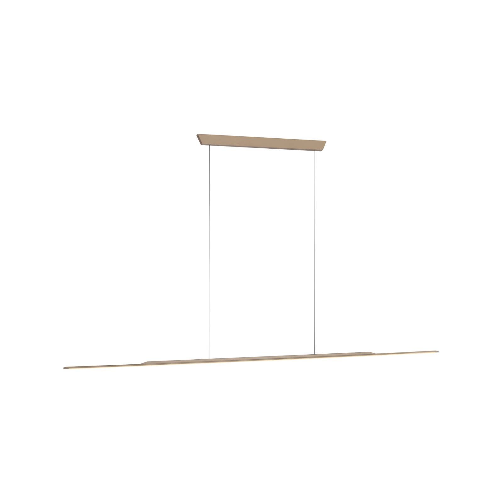 PURE LED-Hängelampe Surface bronze 160 cm Aluminium 3000 K