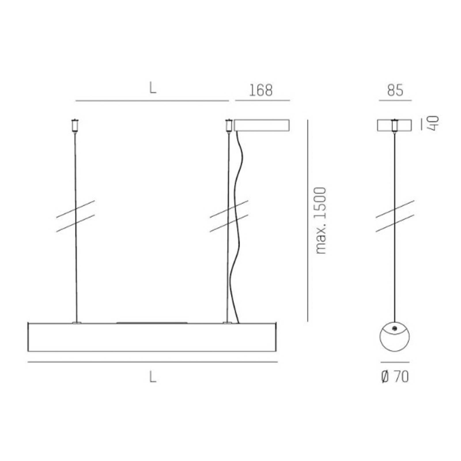 Molto Luce Valo PDI pendant 840 Dali 170,6cm