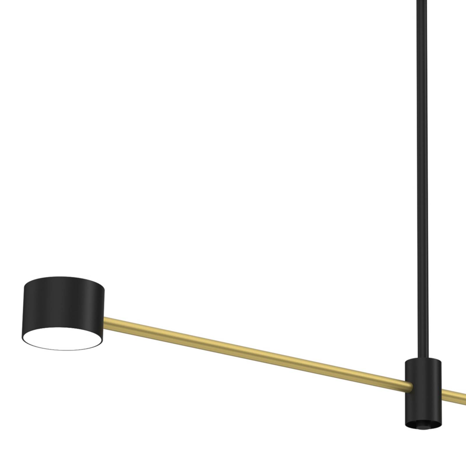 Lampa sufitowa Cross Gold, 2-punktowa