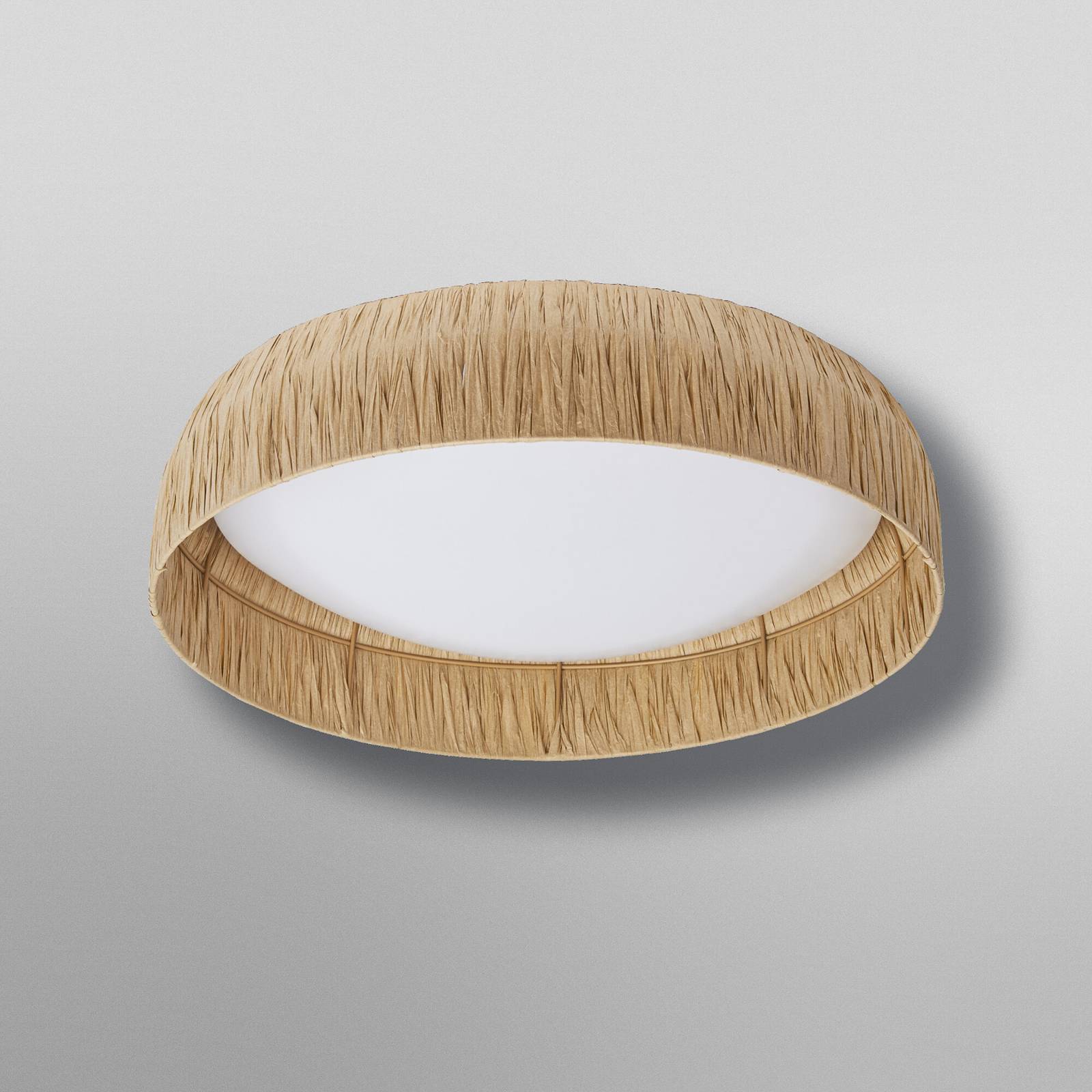 Lampa sufitowa LED OSRAM Decor Bamboo Paper, Ø 50 cm, bambus