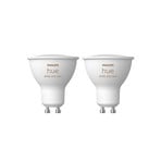 White & Color Ambiance LED GU10 4,2 W, 2er-Pack - Philips Hue