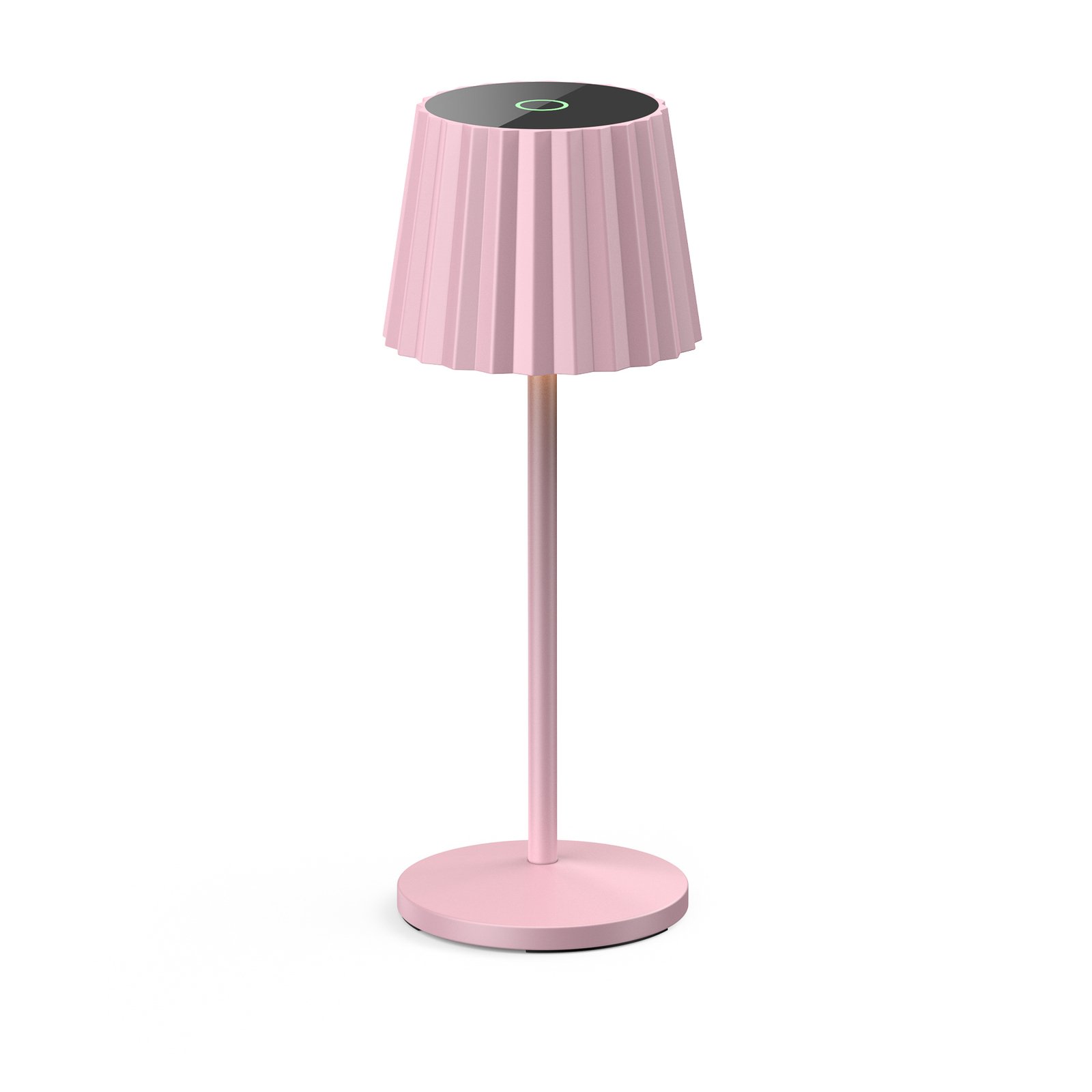 Lindby LED-bordlampe Esali, pink, sæt med 2, aluminium