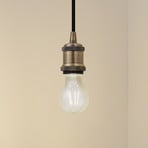 Lindby Hattie pendant light, brass, Ø 5 cm, metal, E27