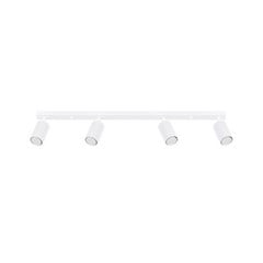 Downlight de carbono, blanco, longitud 81 cm, aluminio, 4 luces.