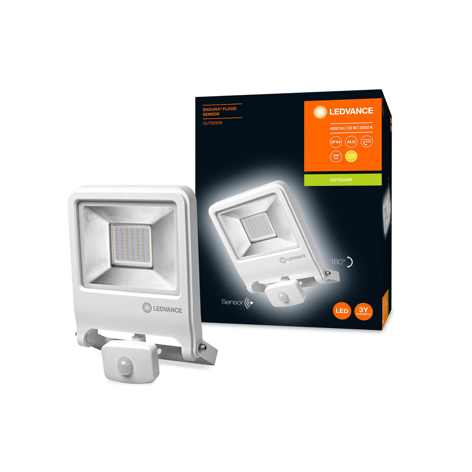 LEDVANCE Endura Flood Sensor Außenspot 3.000K