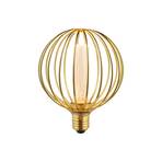 LED žiarovka Globe, zlatá, E27, 3,5 W, 1 800 K, stmievateľná