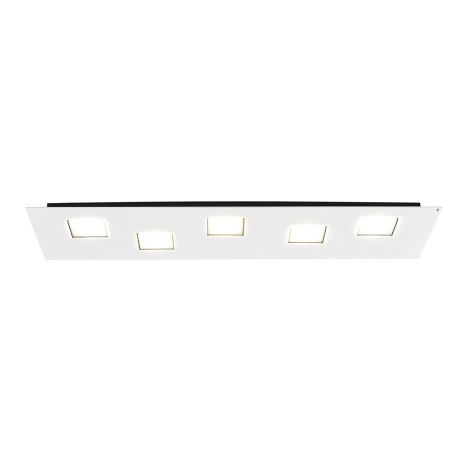 Fabbian Quarter - λευκό φωτιστικό οροφής LED 5flg.