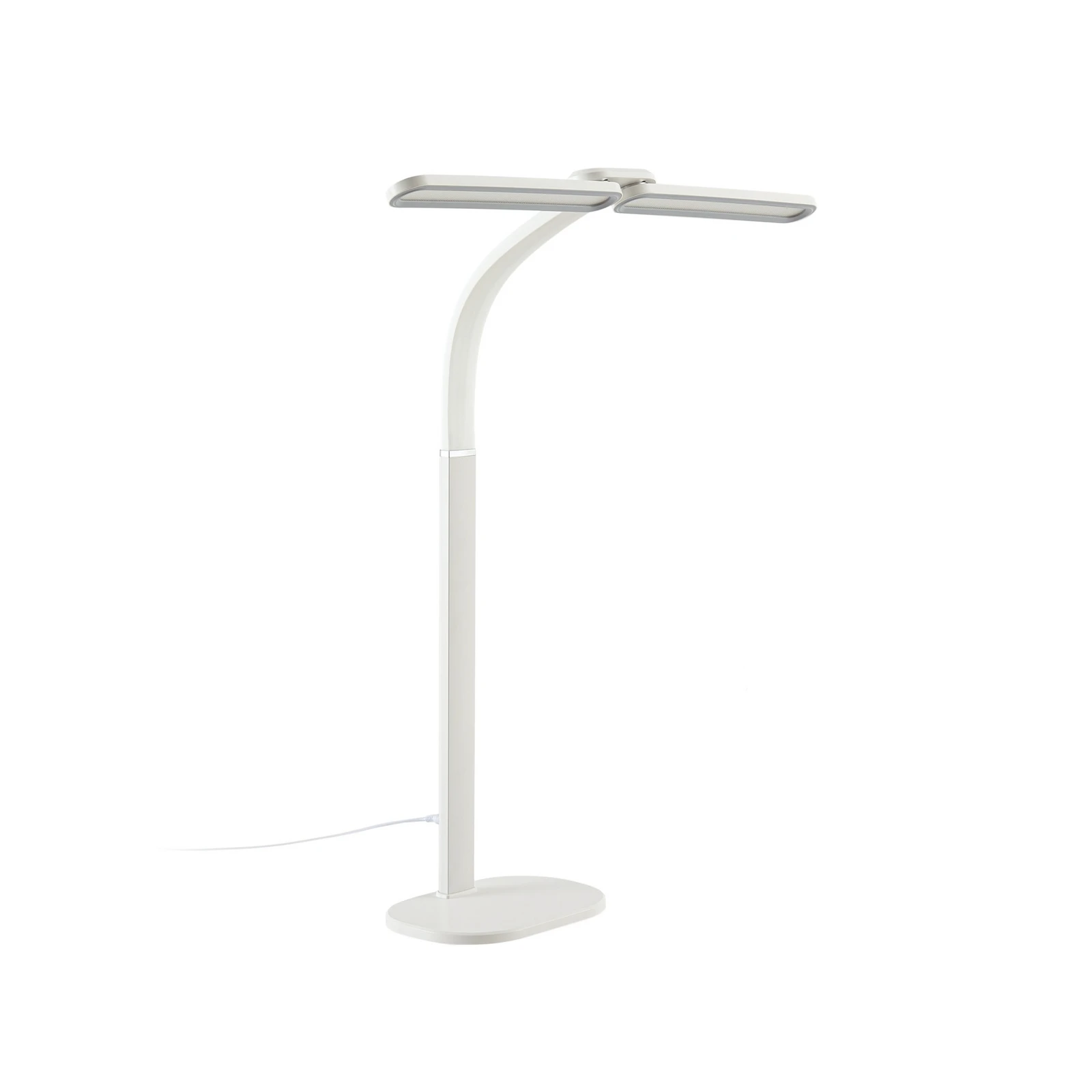 Lampa biurkowa LED Arcchio Fynnon, biała, CCT, ściemniana