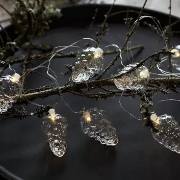 Auraglow Guirlande lumineuse à 60 LED alimentée par piles pour
