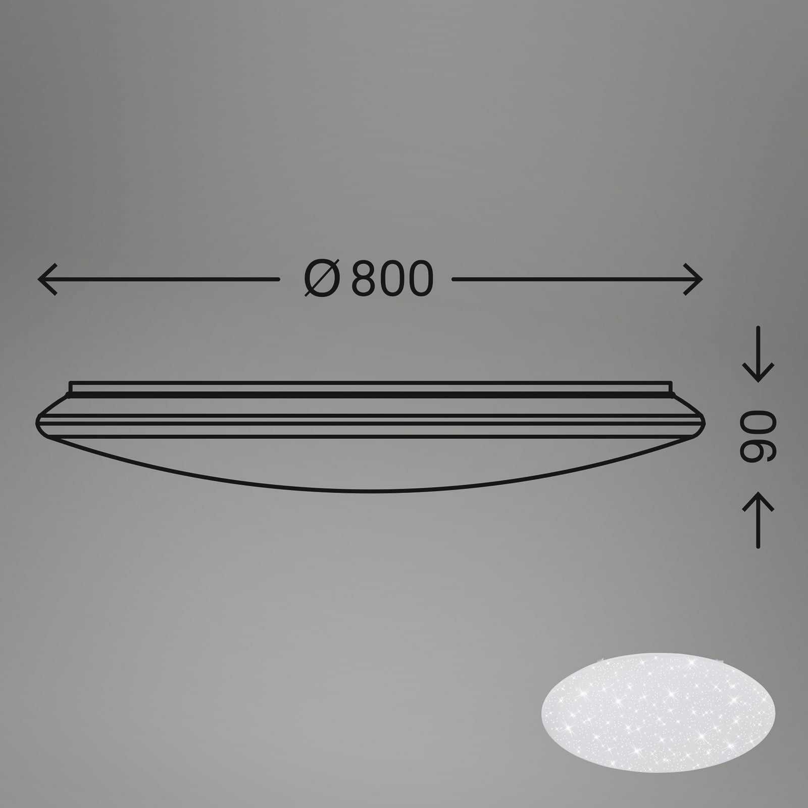 LED-Deckenleuchte Verb, weiß, Ø 75,5 cm, CCT, Fernbedienung