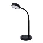 Lindby Toulin LED table lamp, flexible arm, black