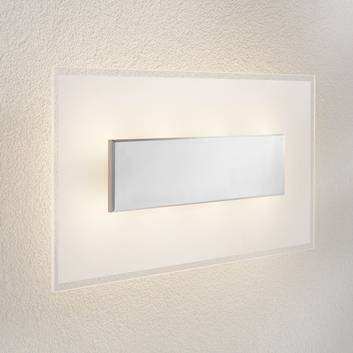 LED-vägglampa Lole med glasskärm, 59x29 cm