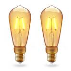 Innr LED bulb E27 filament Edison 2,200K 4.2W 2x
