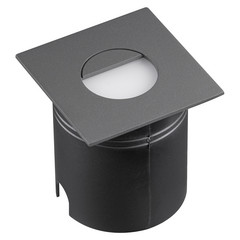 Luci LED da incasso Aspen, diffusore, angolare, grigio
