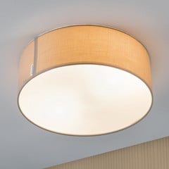 Paulmann Mari -kattovalo, kangasvarjostin, beige