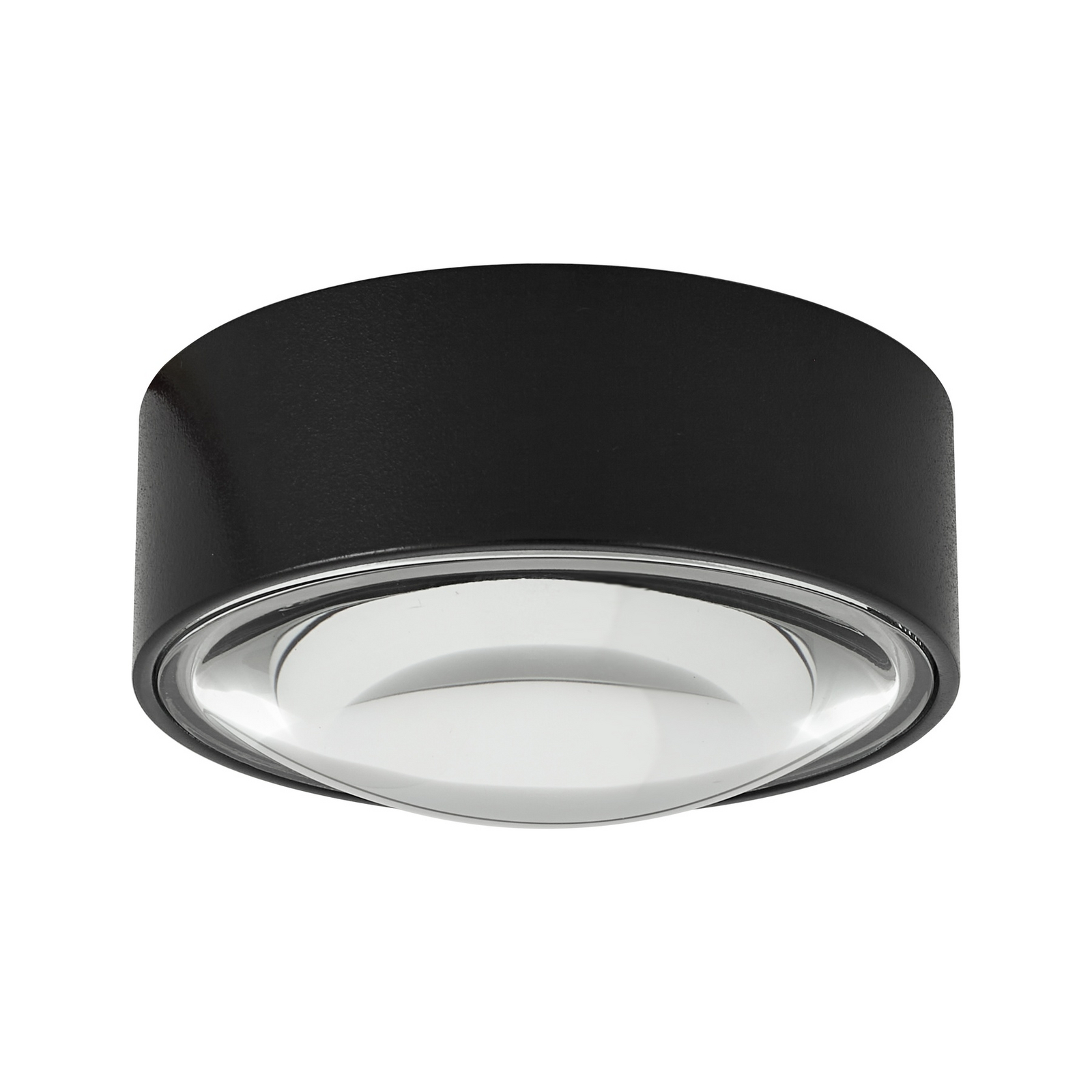 Lindby LED downlight Siaka, zwart, metaal, Ø 5 cm, IP65