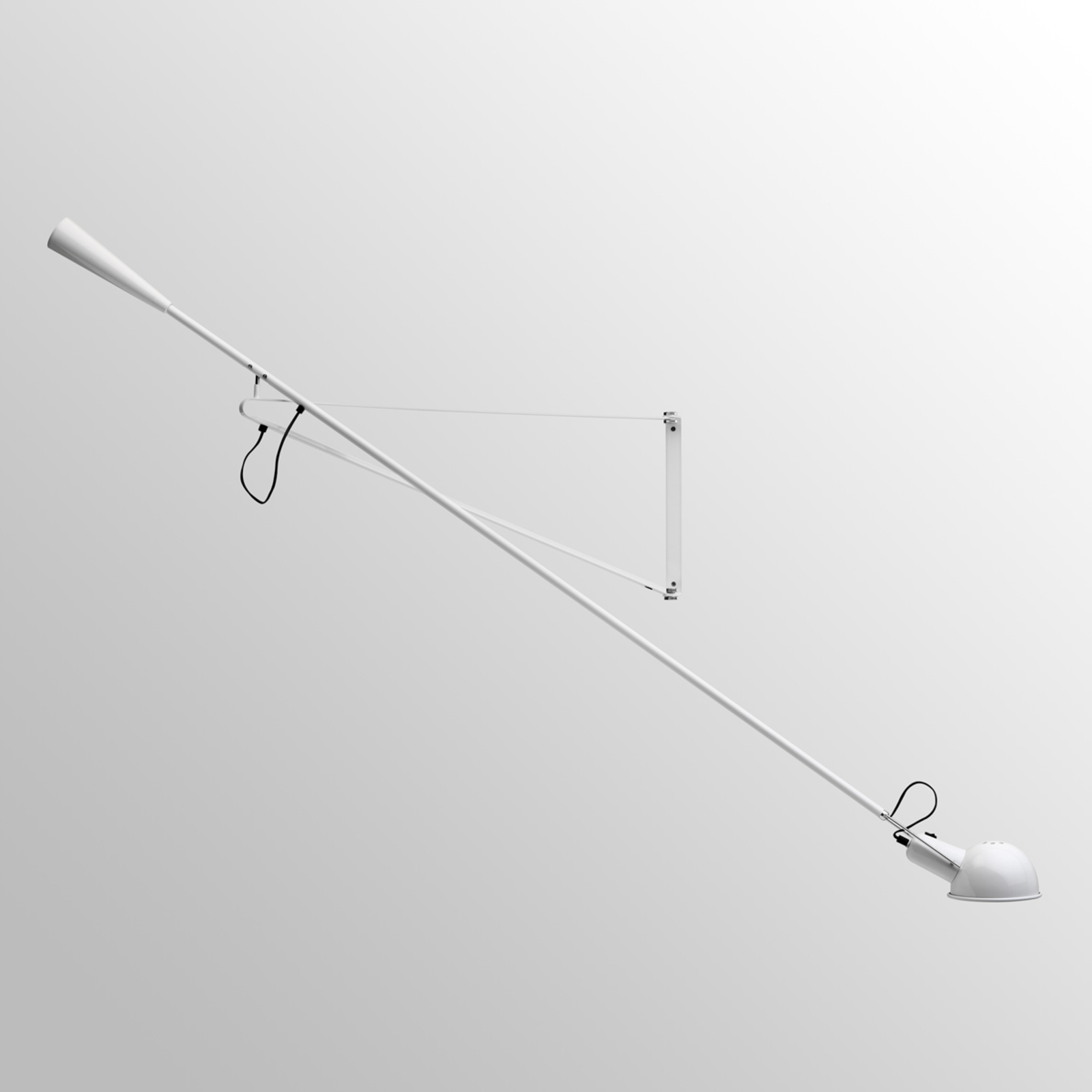 FLOS 265 Wandleuchte aus Stahl mit flexiblem Arm