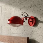 Aluminor sienas lampa „Jeep“, sarkana, alumīnijs, stikls, tērauds, E14