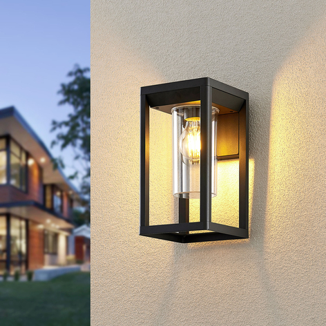 Lindby Estami outdoor wall light, dark grey