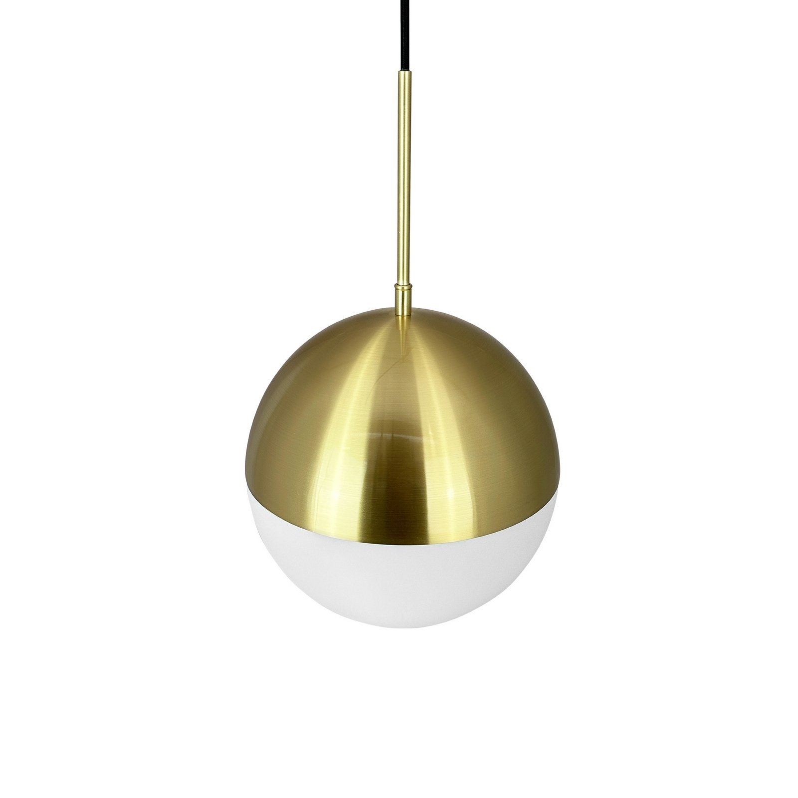 Dyberg Larsen pendellampe Nova D25, opal/messing, metal