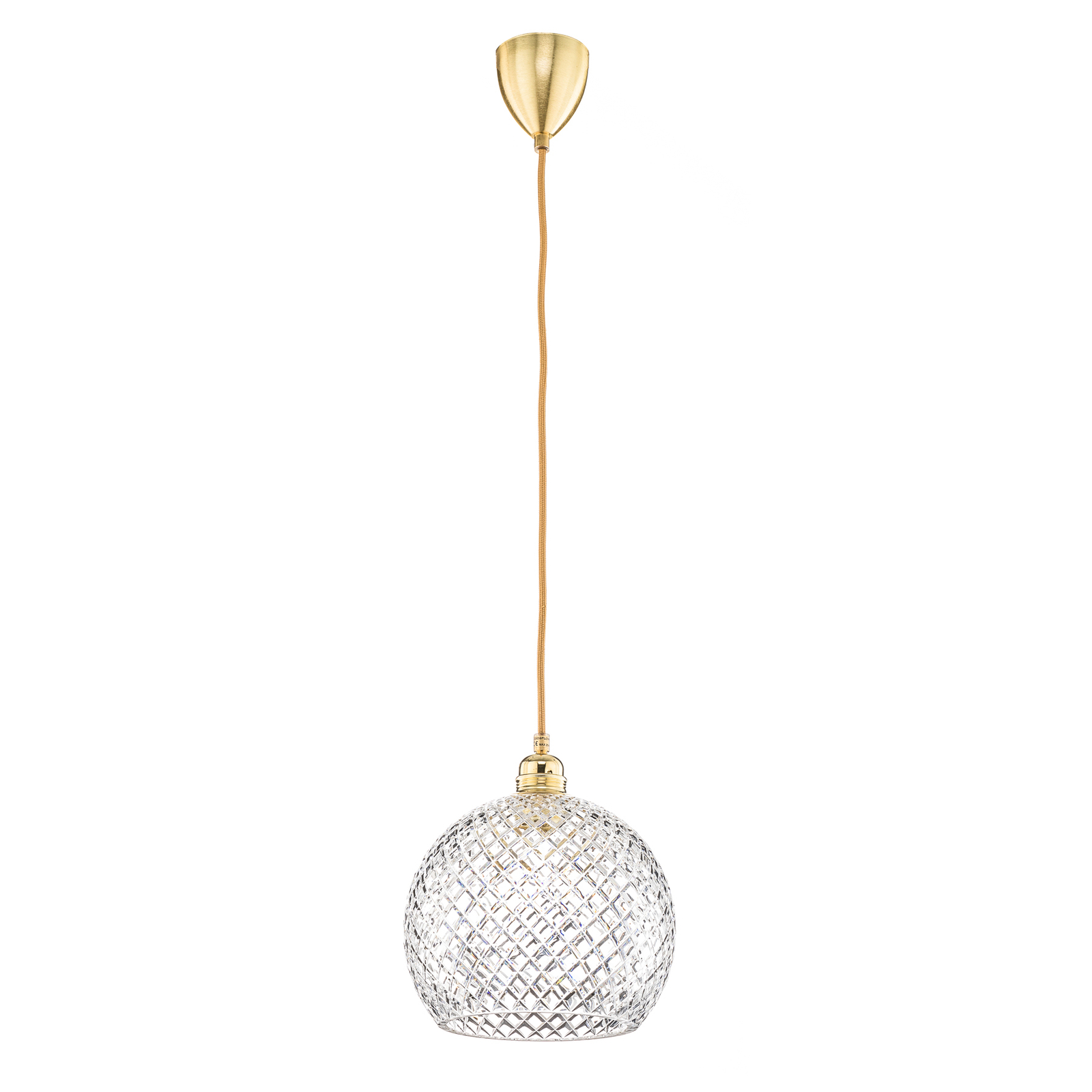 EBB & FLOW Rowan hanging lamp, gold Ø 22 cm