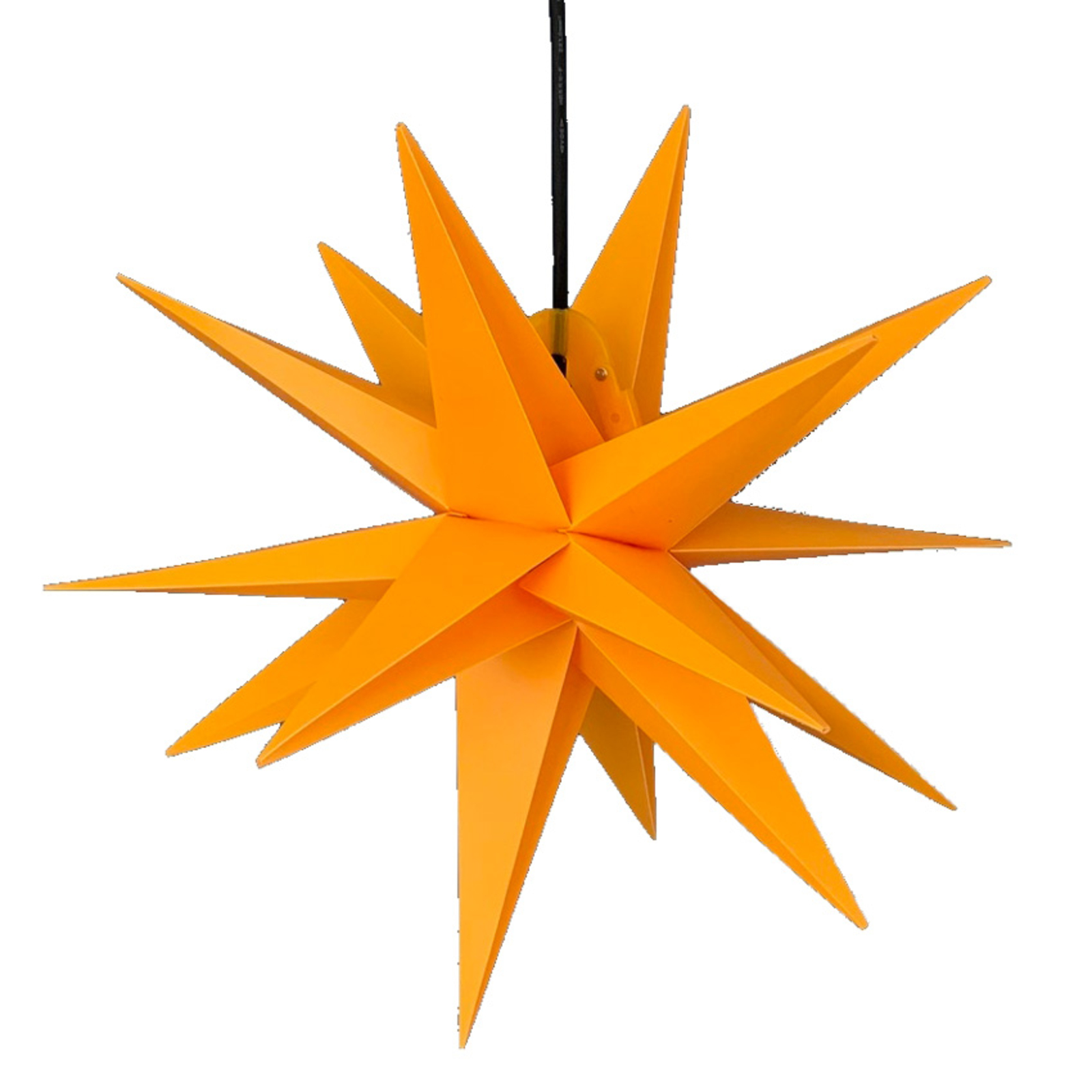 Gwiazda dekoracyjna, 18 ramion, Ø 40 cm żółta