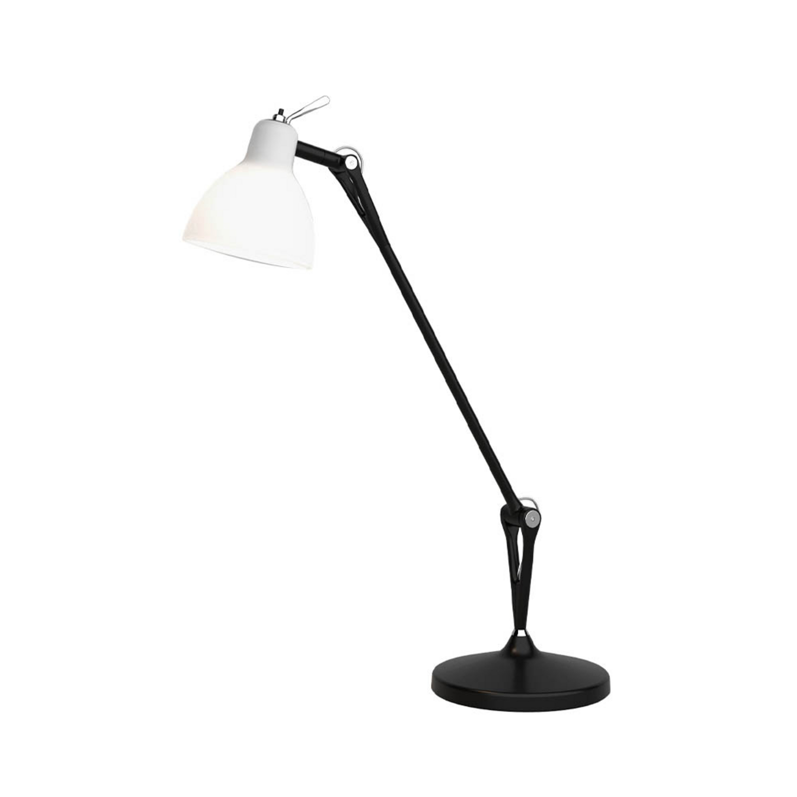 Luxy T1 Stolna lampa Crna/Mat Bijela - Rotaliana