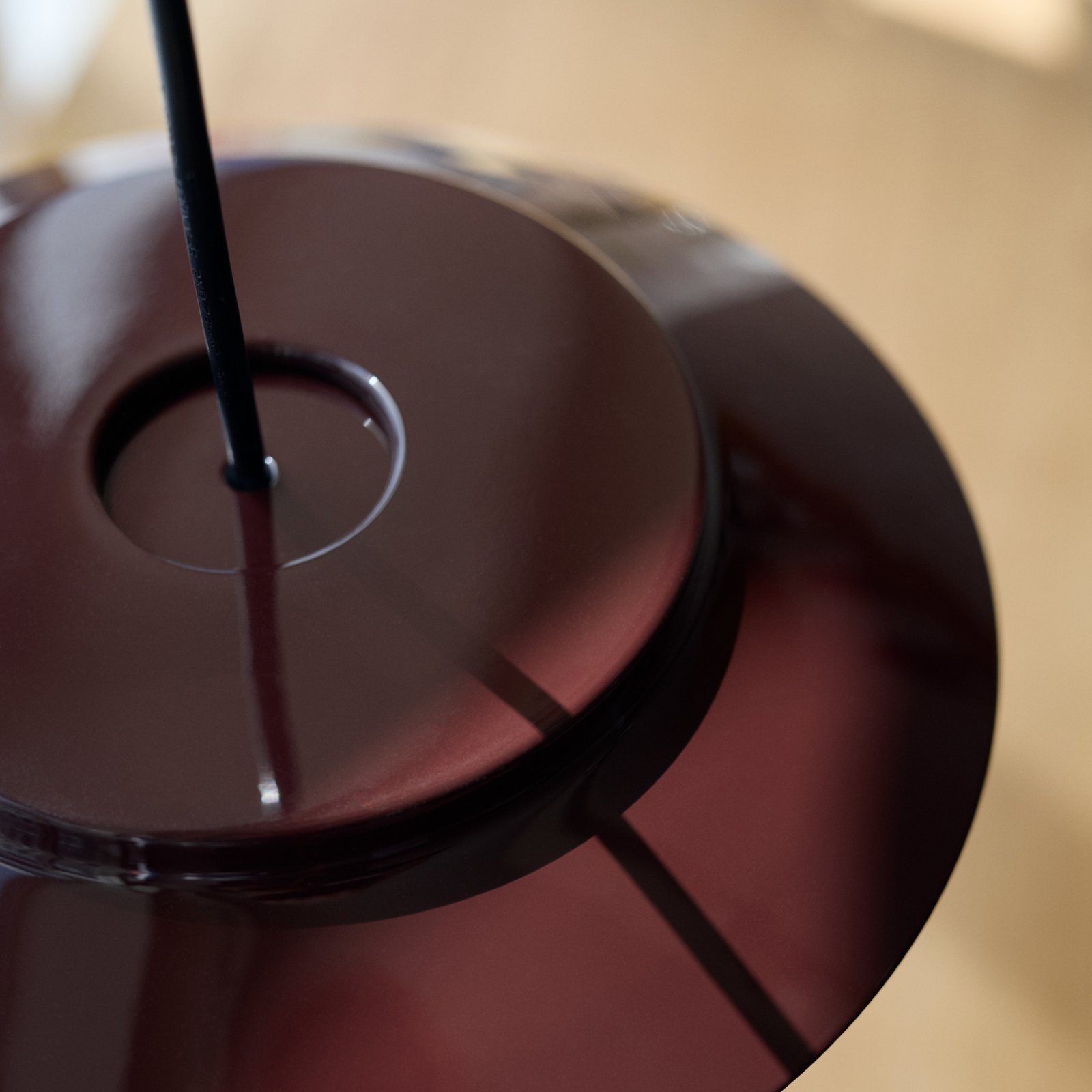 Lille 24 Hängelampe, dunkelrot, Aluminium, Ø 24 cm - Pholc