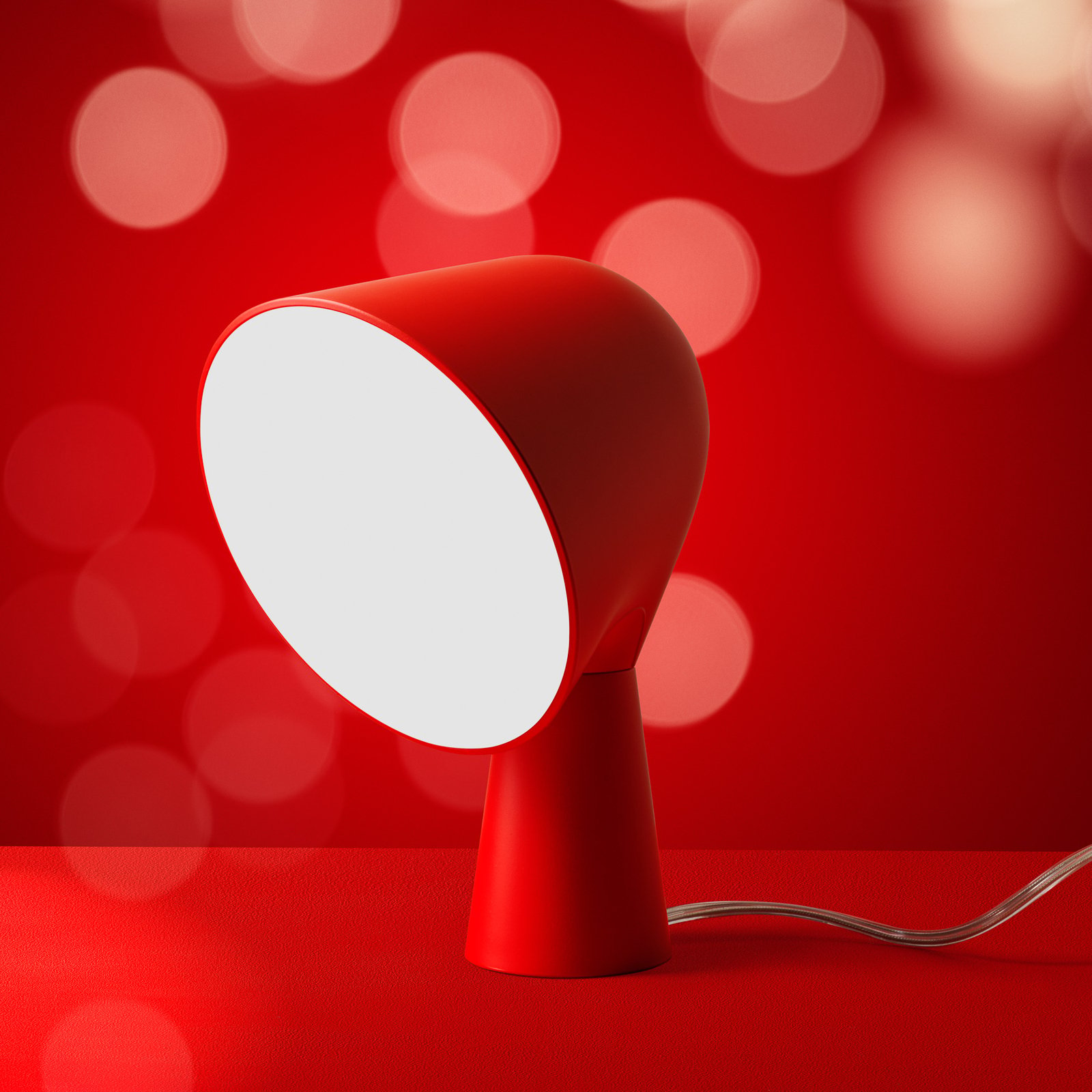 Foscarini Binic Designer-bordlampe, rød