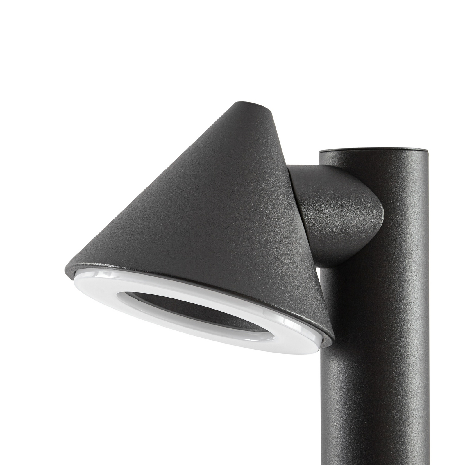 Lindby LED-ulična svetilka Soran, črna, 100 cm, kovinska, IP44