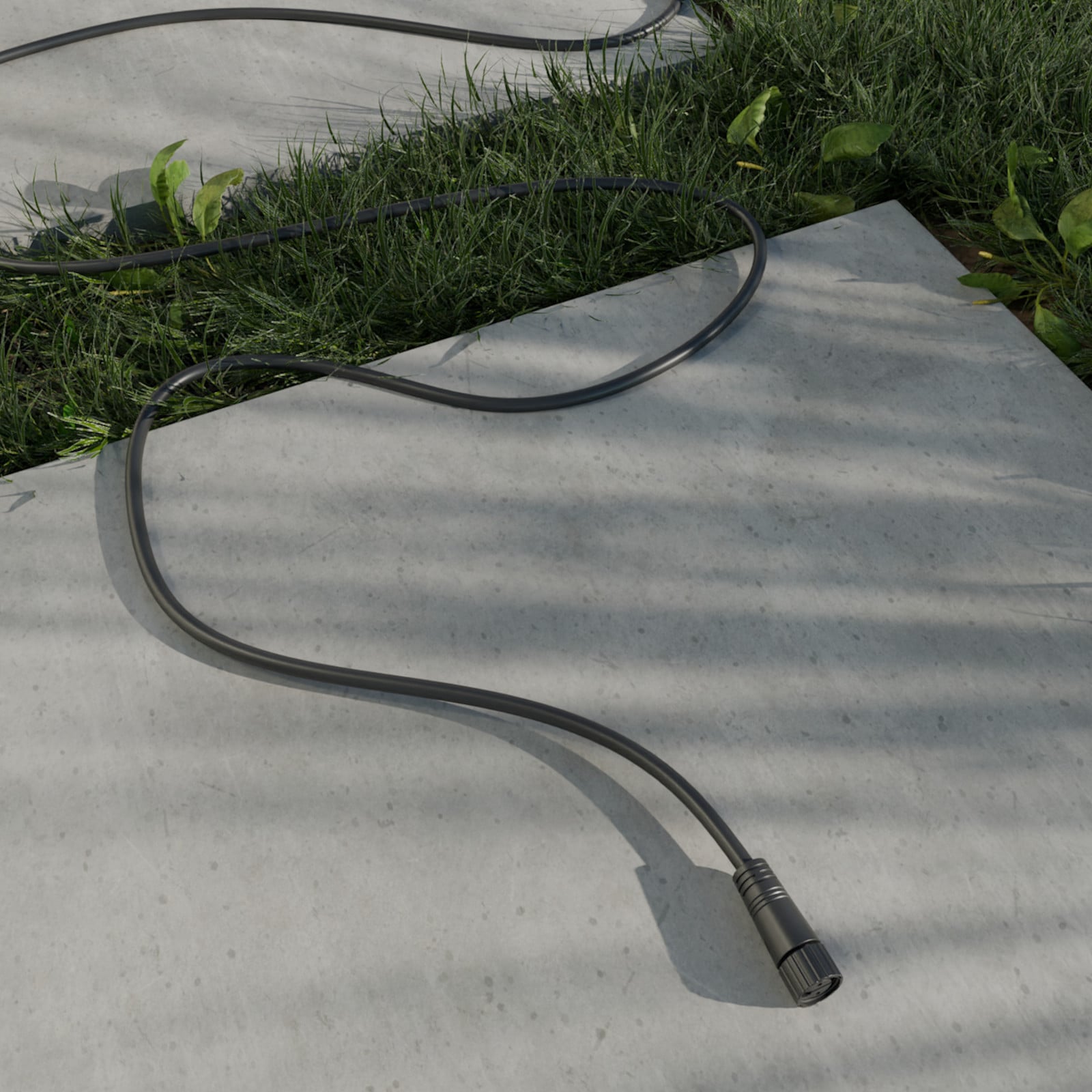 STEINEL produžni kabel, 100 cm, 24 V, IP67 - crni - Plastika