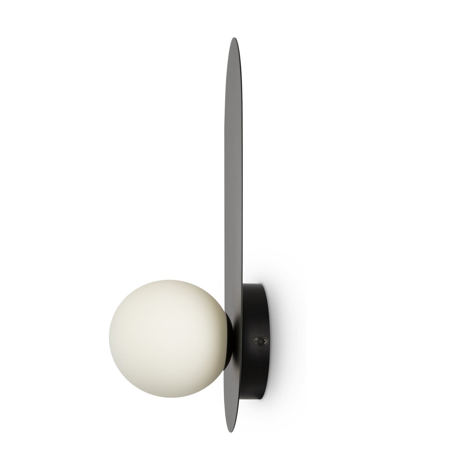 Maytoni wall light Bao, black and white, height 31 cm, glass, G9