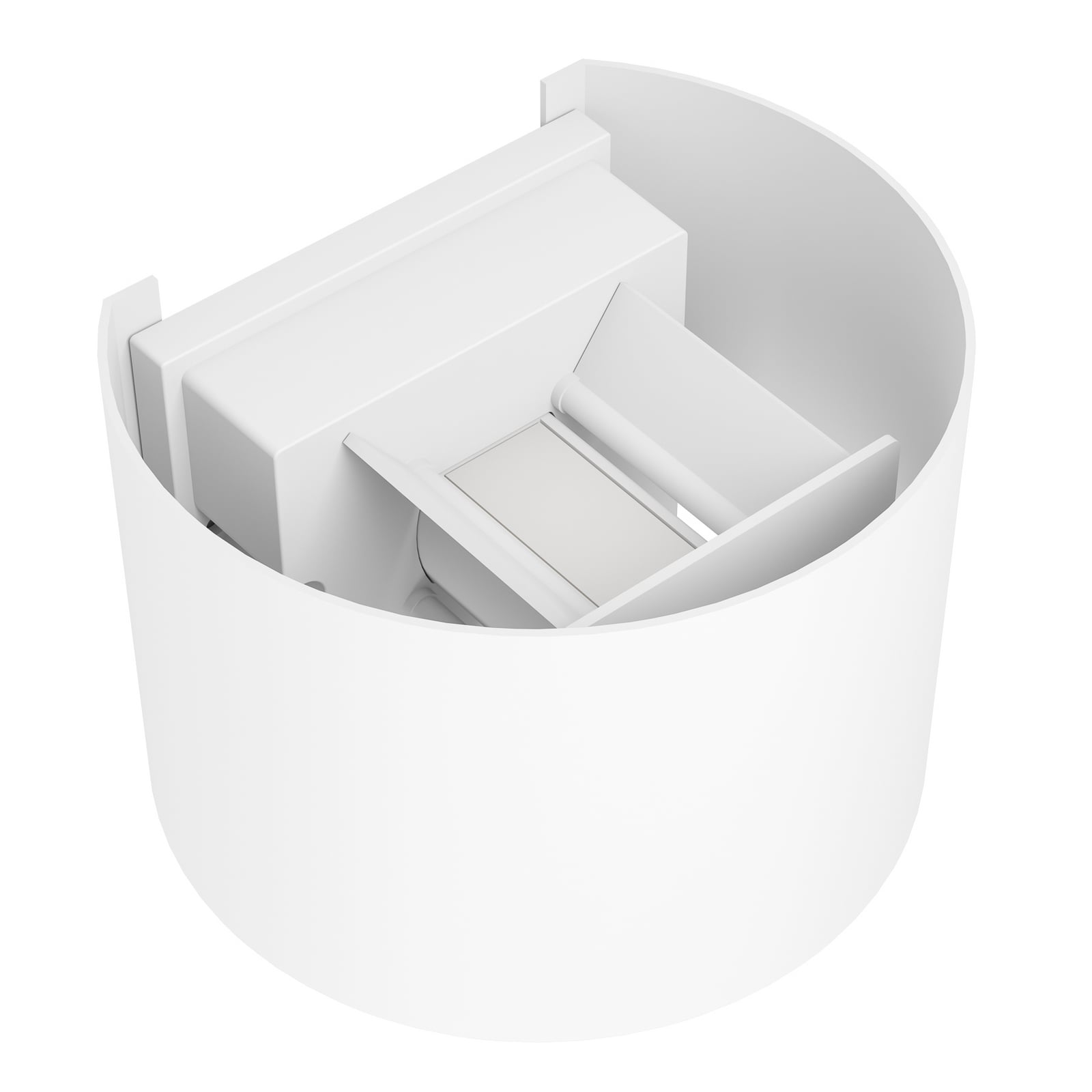 LED-Außenwandlampe Calpino 3, weiß, Breite 14 cm, 2-flg.