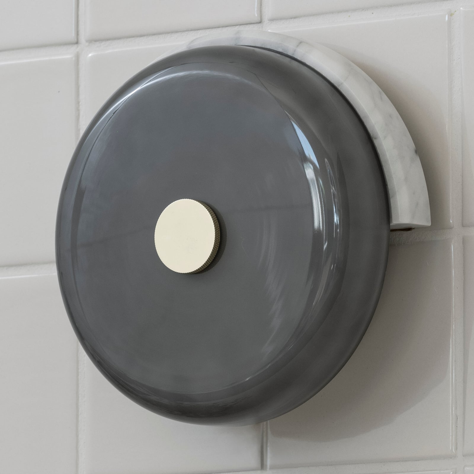 Applique murale LED Trip, gris cendré/gris, verre - DESIGN BY US