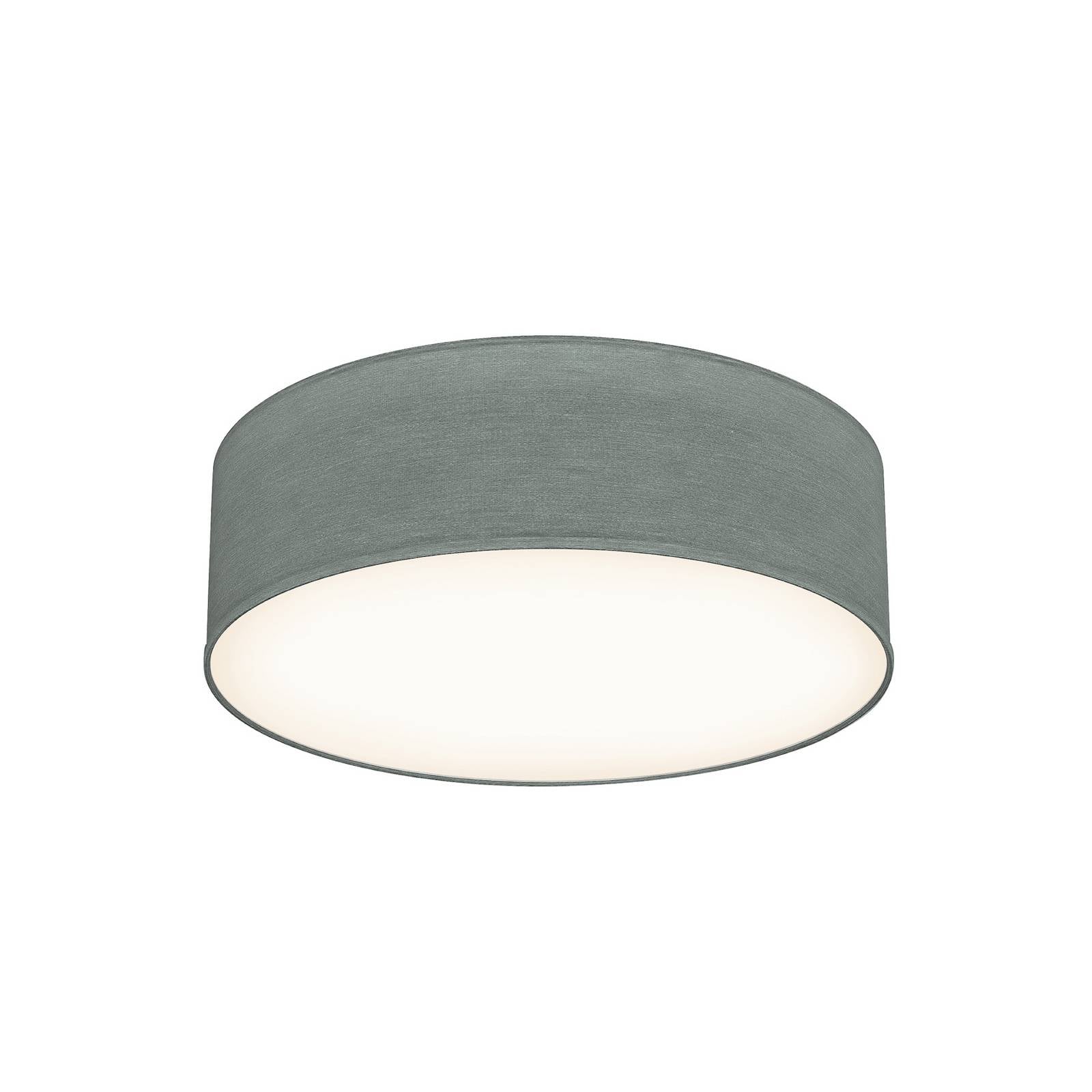 Deckenleuchte Litora, grau, Ø 30 cm, Textil, E27