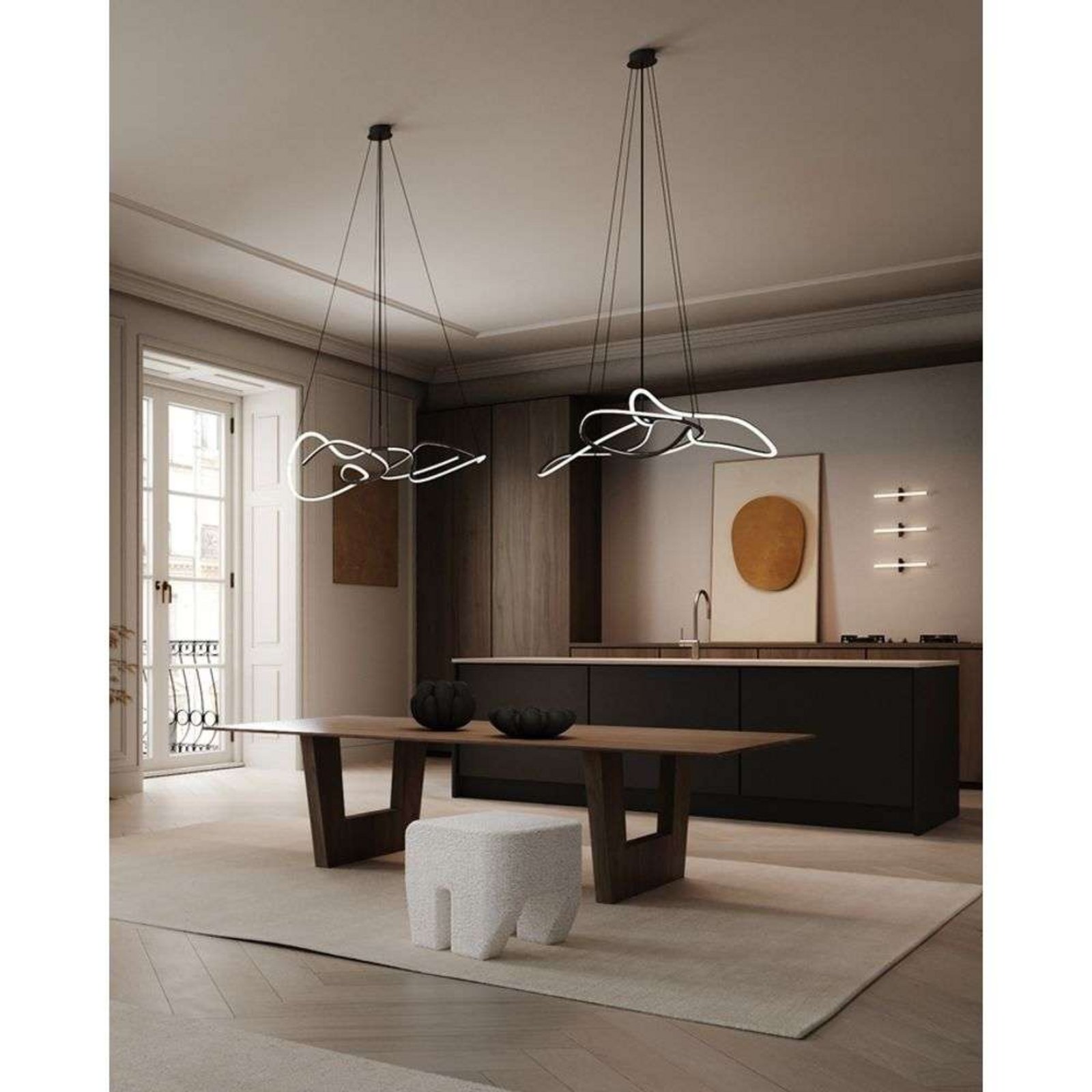 Ghost Mini Burned Black Chandelier - 101 Copenhagen
