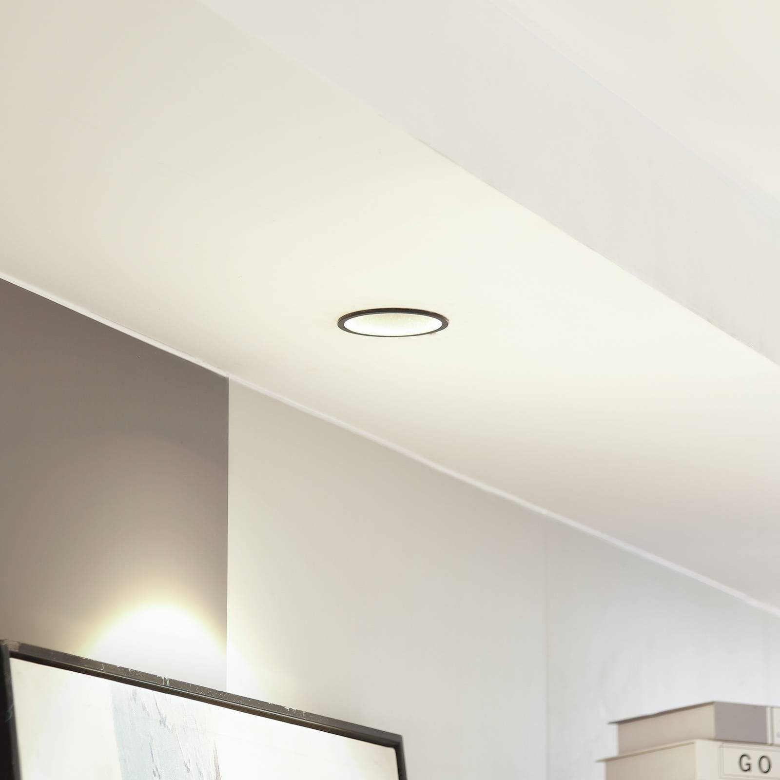 E-shop Arcchio LED stropné svietidlo Niria, čierne, 3 000 K