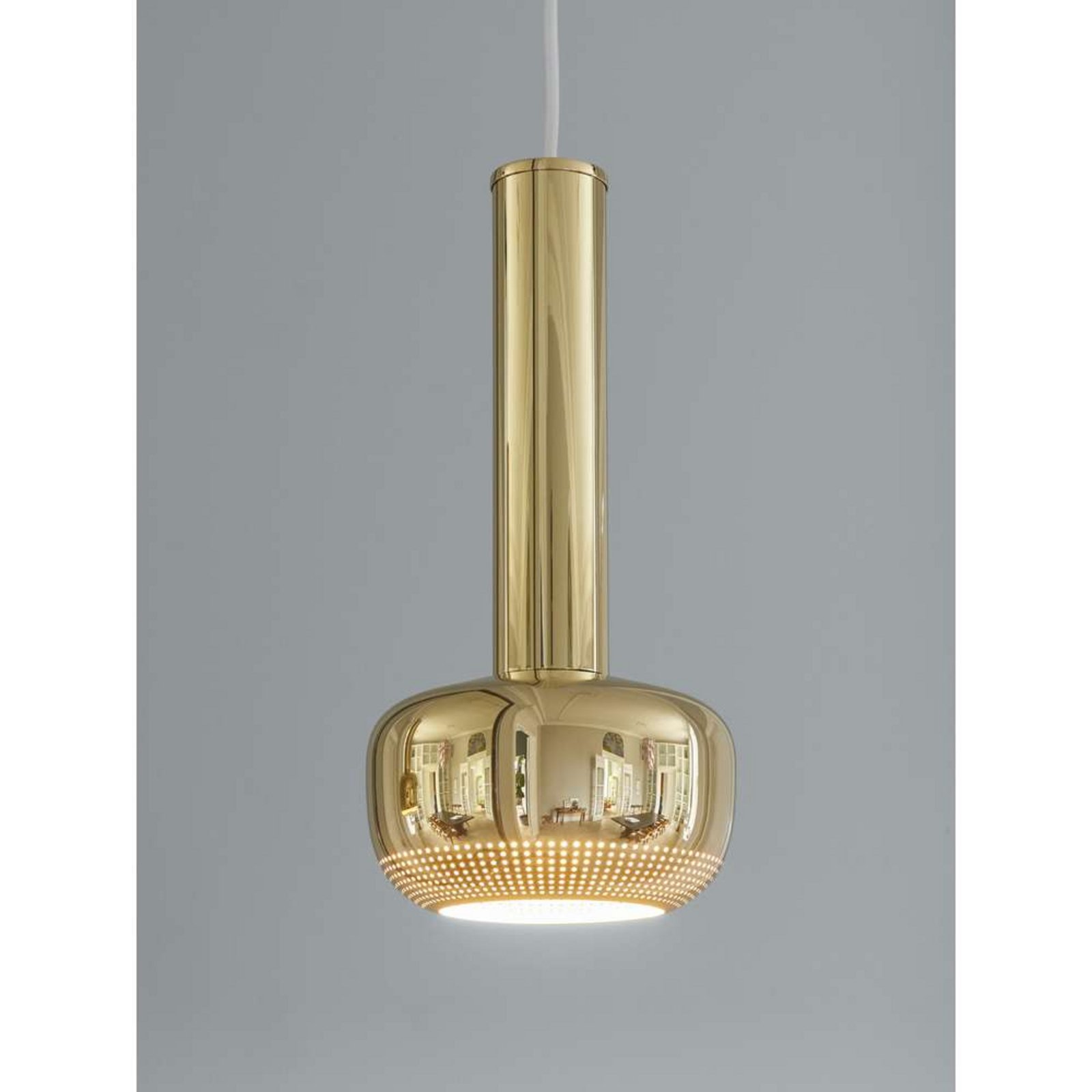 VL56 Candeeiro Suspenso Polished Brass - Louis Poulsen