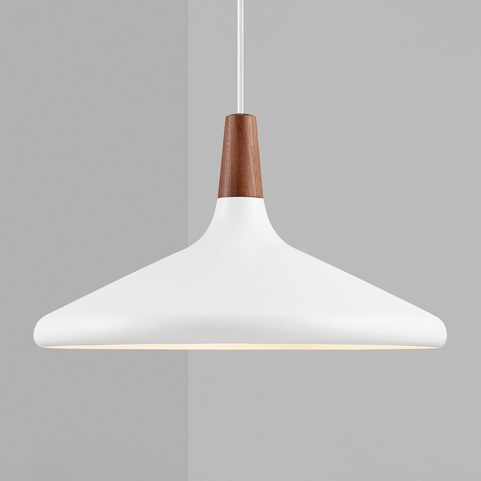 Hengelampe Nori Ø 39 cm, hvit - DFTP