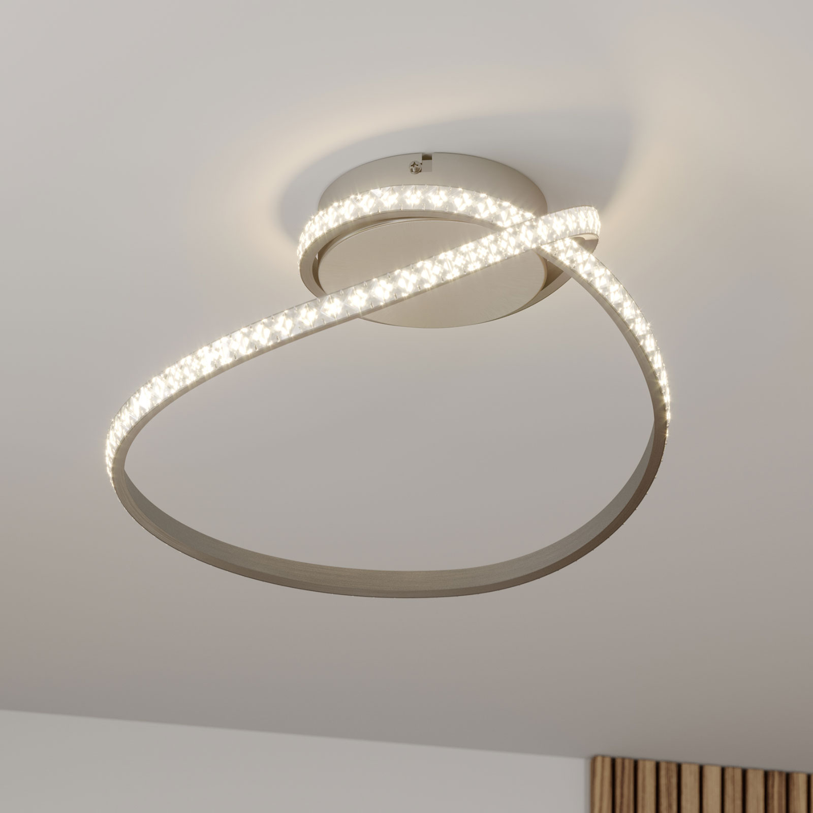 Lindby Criostal LED-Deckenleuchte mit RGB-Wechsel
