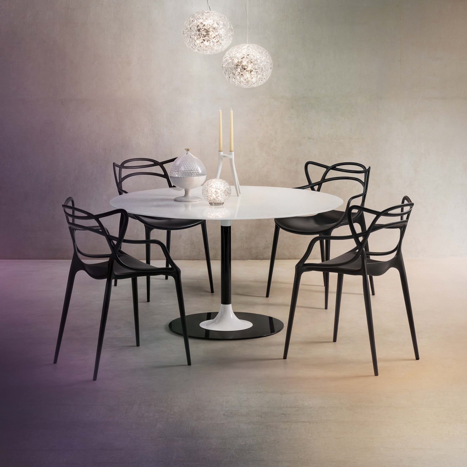 Masters chair, black, height 83 cm - Kartell