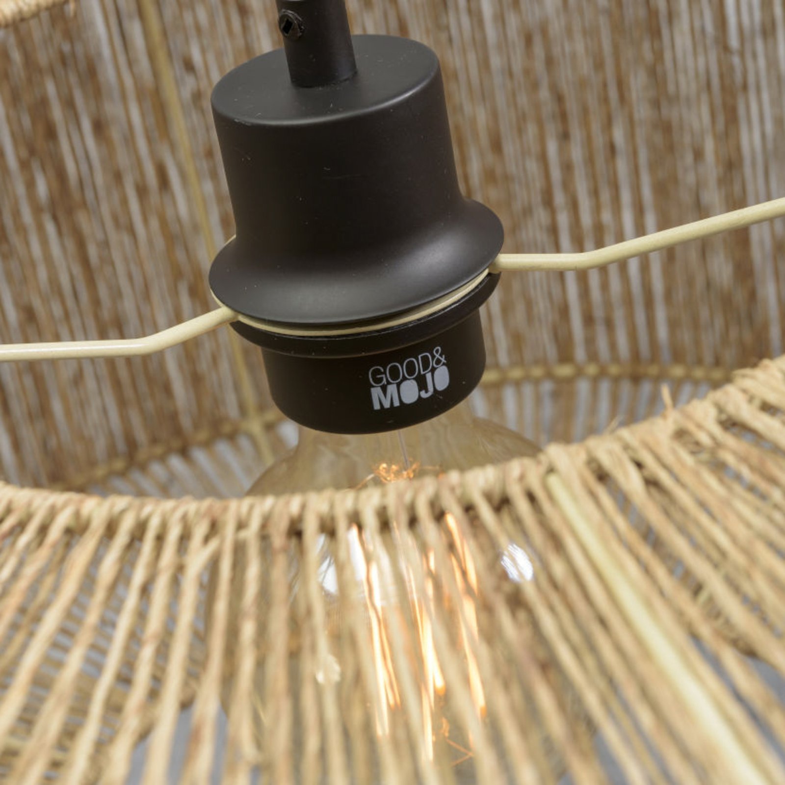 GOOD & MOJO Iguazu hanglamp cilinder naturel Ø60cm