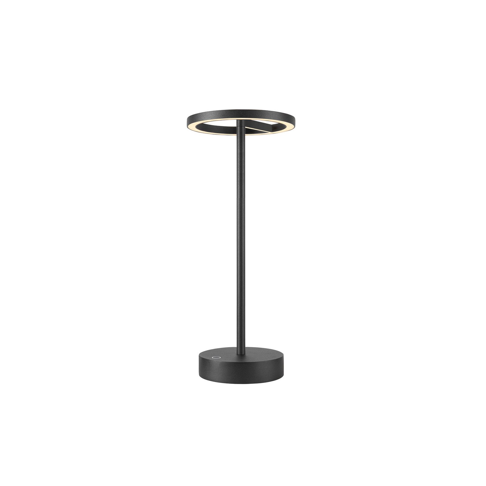 SLV LED rechargeable lamp Vinolina One, black, 2,700 K, height 33 cm