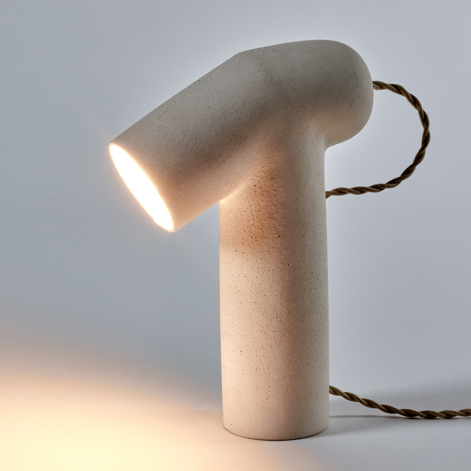 BEIGE MAIA bordlampe, stentøj, højde 27 cm, E14 – Serax